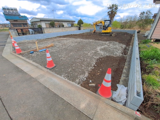 埼玉県上尾市大字瓦葺の新築戸建て更地・土地写真 2026年3月26日撮影