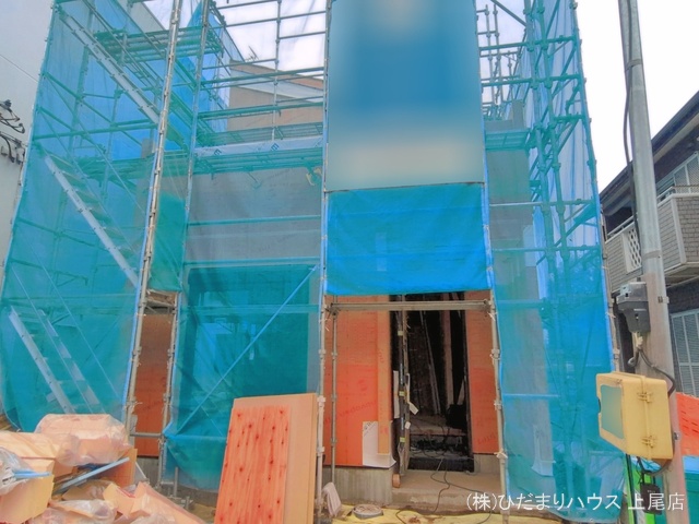 埼玉県上尾市西宮下２丁目の新築戸建て上棟写真 2026年4月6日撮影