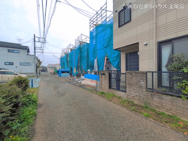 埼玉県上尾市本町5丁目の新築戸建てシート写真 2026年4月6日撮影