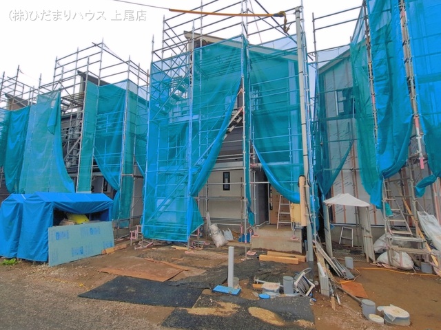 埼玉県上尾市本町５丁目の新築戸建てシート写真 2026年4月6日撮影