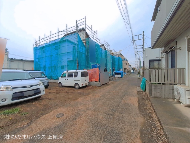 埼玉県上尾市本町５丁目の新築戸建てシート写真 2026年4月6日撮影