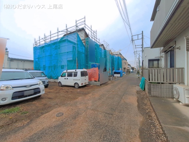 埼玉県上尾市本町５丁目の新築戸建てシート写真 2026年4月6日撮影