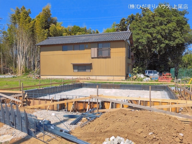 埼玉県上尾市二ツ宮の新築戸建て基礎写真 2026年5月28日撮影