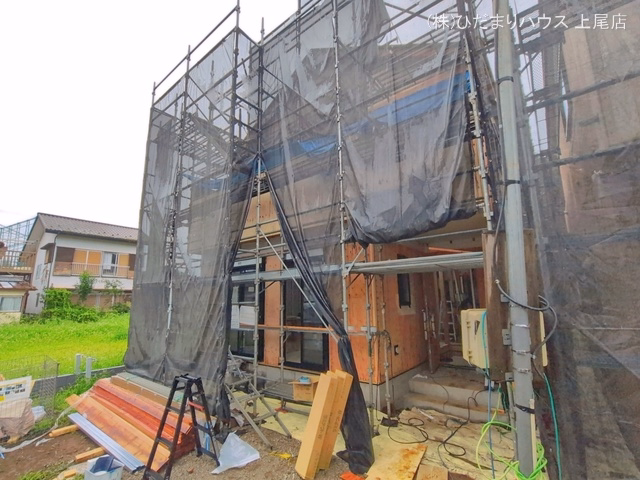 埼玉県上尾市二ツ宮の新築戸建て上棟写真 2026年6月25日撮影
