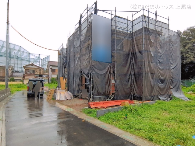 埼玉県上尾市二ツ宮の新築戸建て上棟写真 2026年6月25日撮影