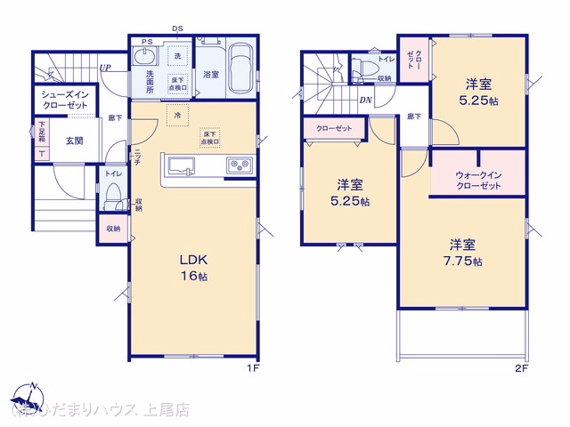 新築戸建て さいたま市奈良町11期2棟 1号棟 間取図