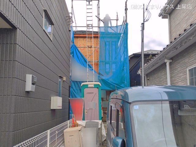 新築戸建て 上尾市井戸木5期1棟 1号棟 上棟