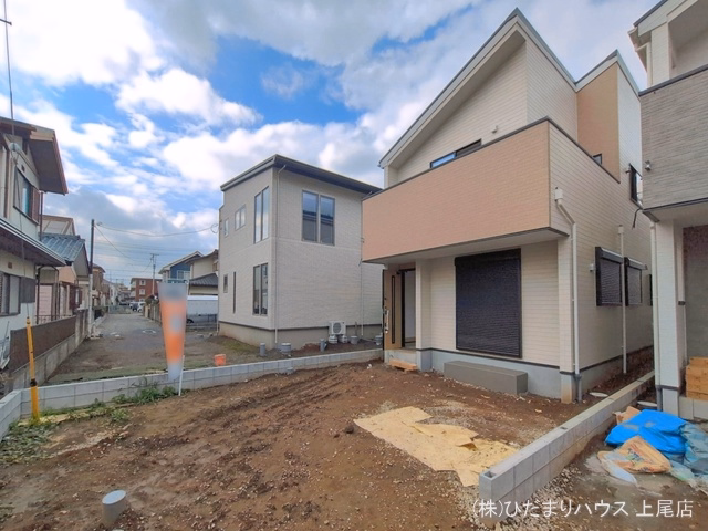 埼玉県上尾市愛宕２丁目の新築戸建て外構写真 2026年6月28日撮影