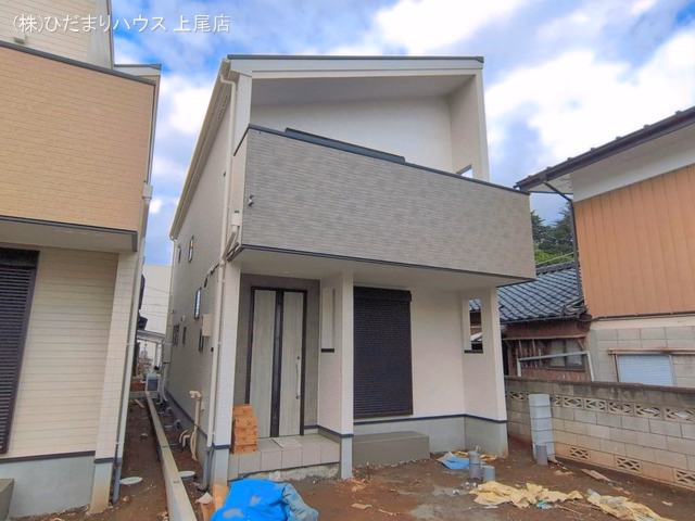 埼玉県上尾市愛宕２丁目の新築戸建て外構写真 2026年6月28日撮影