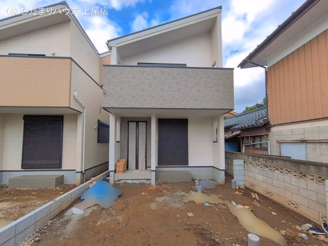 埼玉県上尾市愛宕２丁目の新築戸建て外構写真 2026年6月28日撮影
