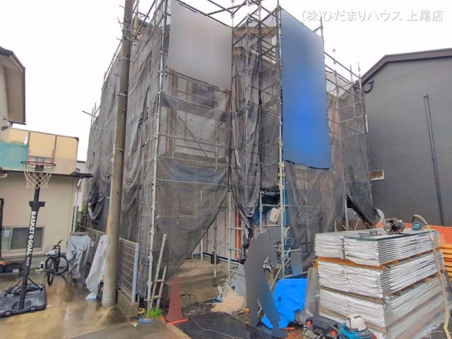 埼玉県上尾市大字原市の新築戸建てシート写真 2026年6月25日撮影