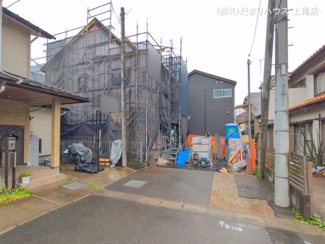 埼玉県上尾市大字原市の新築戸建てシート写真 2026年6月25日撮影