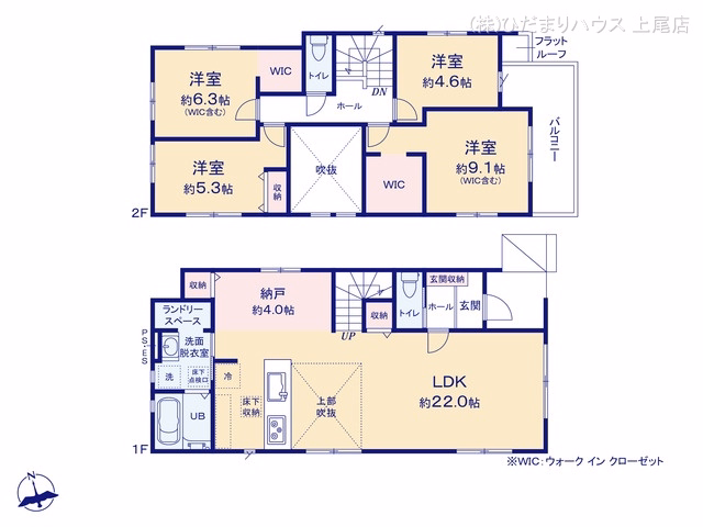上尾市泉台3丁目（戸建）02 間取図