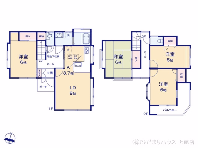 上尾市壱丁目東 間取図