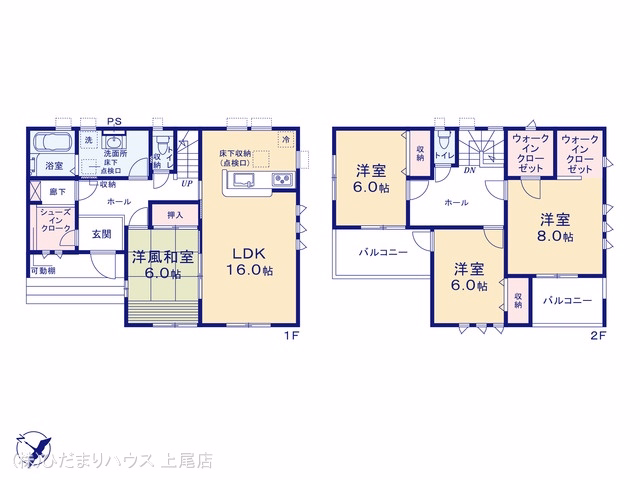 上尾市菅谷6丁目(戸建)01 間取図