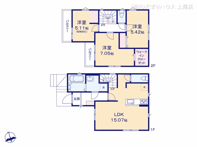 さいたま市西区プラザ（戸建）01 間取図