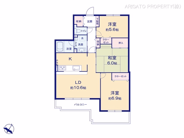 バンベール梅坪 間取図