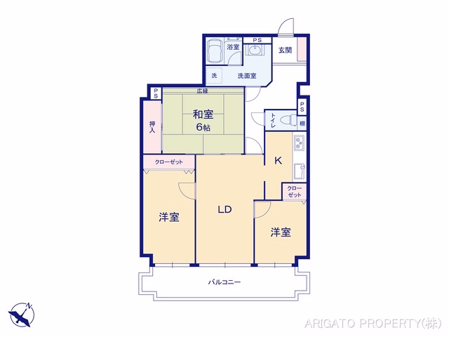 グローリアス東刈谷弐番館 間取図