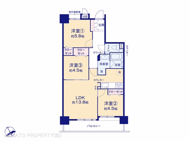 シャトー安城 間取図