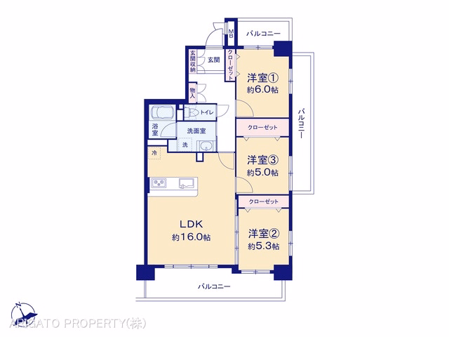 グローリアスハイツ東刈谷駅南 間取図
