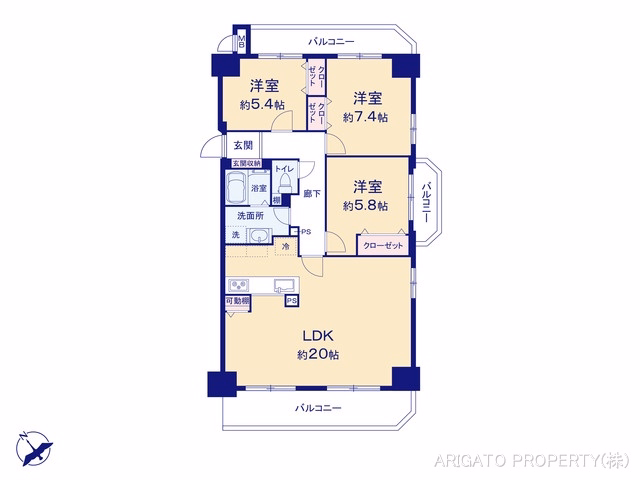ネオシティ岡崎弐番館 間取図