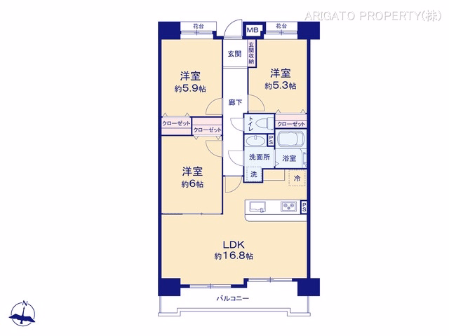 プレシアスコート柿本 間取図
