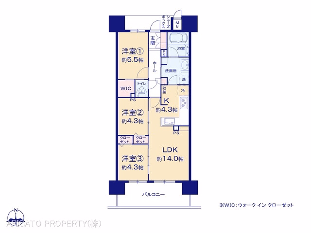 リコット岡崎羽根 間取図