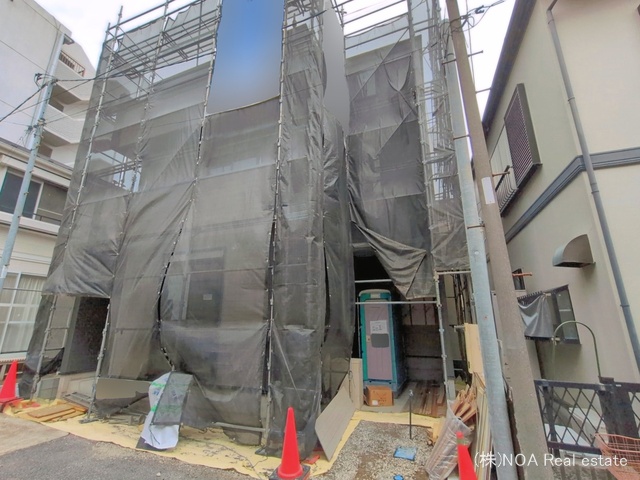 埼玉県川口市南鳩ヶ谷４丁目の新築戸建てシート写真 2026年3月30日撮影