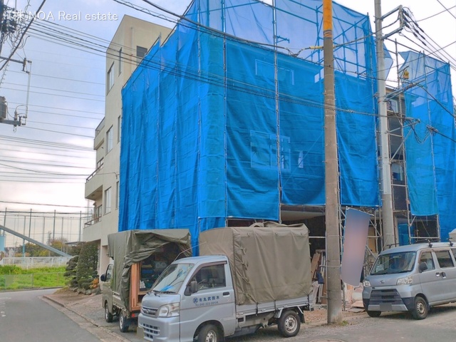 埼玉県川口市上青木6丁目の新築戸建てシート写真 2026年3月24日撮影