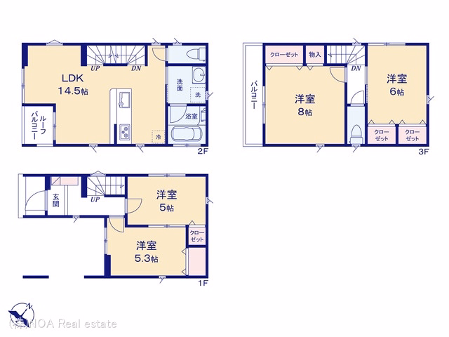 新築戸建て 川口市上青木6丁目I期 1号棟 間取図