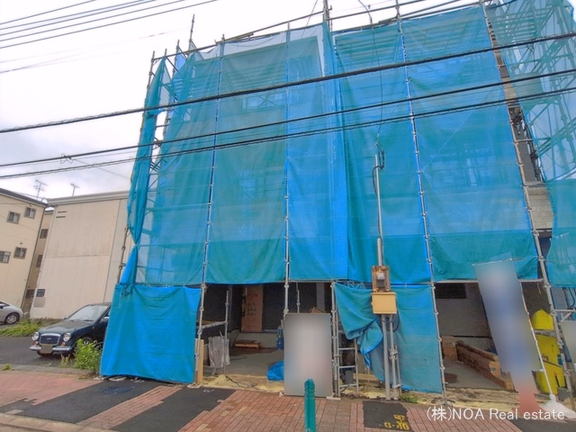 埼玉県川口市並木1丁目の新築戸建てシート写真 2026年6月25日撮影