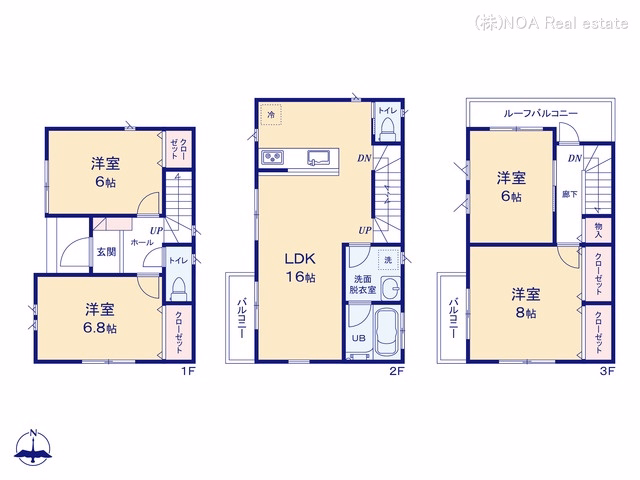 新築戸建て 川口市大字伊刈345IV期 1号棟 間取図