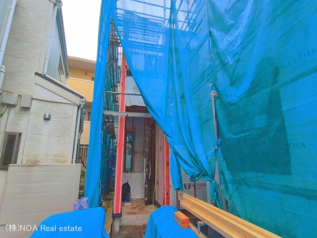 埼玉県川口市原町の新築戸建てシート写真 2026年4月1日撮影