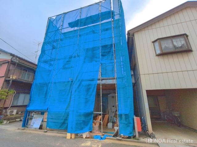 埼玉県川口市芝１丁目の新築戸建てシート写真 2026年4月6日撮影