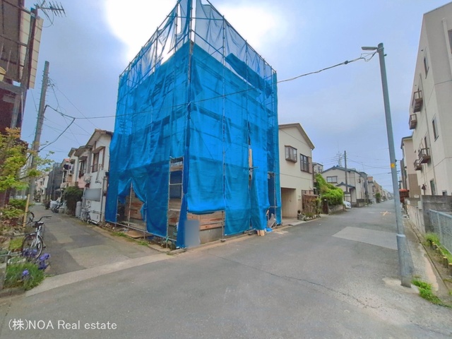 埼玉県川口市芝１丁目の新築戸建てシート写真 2026年4月6日撮影