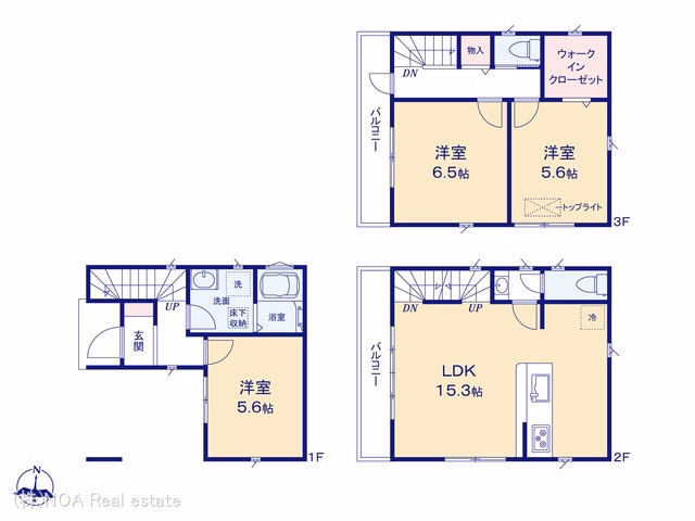 新築戸建て 川口市芝2丁目24IX期 間取図