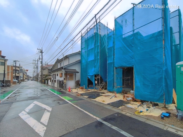 埼玉県川口市朝日３丁目の新築戸建てシート写真 2026年3月25日撮影