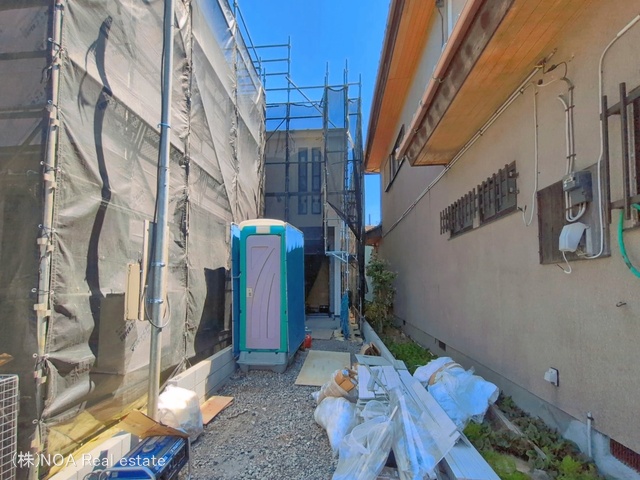 埼玉県川口市赤井３丁目の新築戸建てシート写真 2026年4月7日撮影