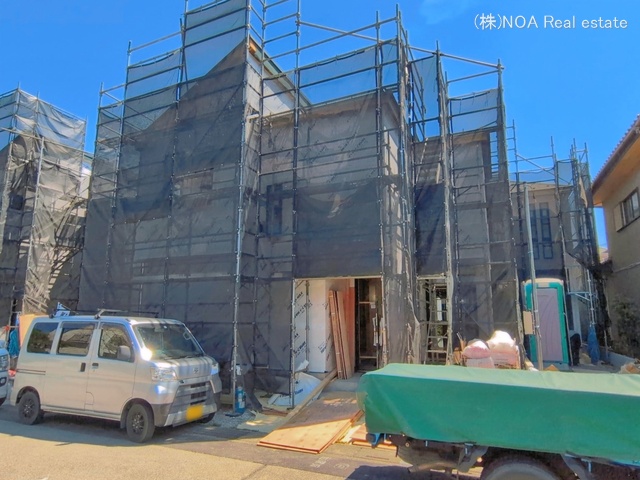 埼玉県川口市赤井3丁目の新築戸建てシート写真 2026年4月7日撮影