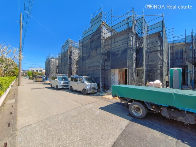 埼玉県川口市赤井3丁目の新築戸建てシート写真 2026年4月7日撮影