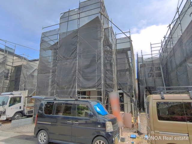 埼玉県川口市赤井３丁目の新築戸建てシート写真 2026年4月21日撮影