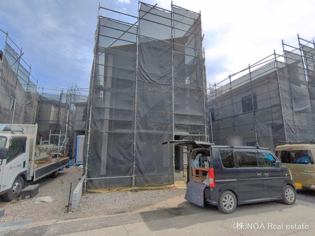 埼玉県川口市赤井３丁目の新築戸建てシート写真 2026年4月21日撮影