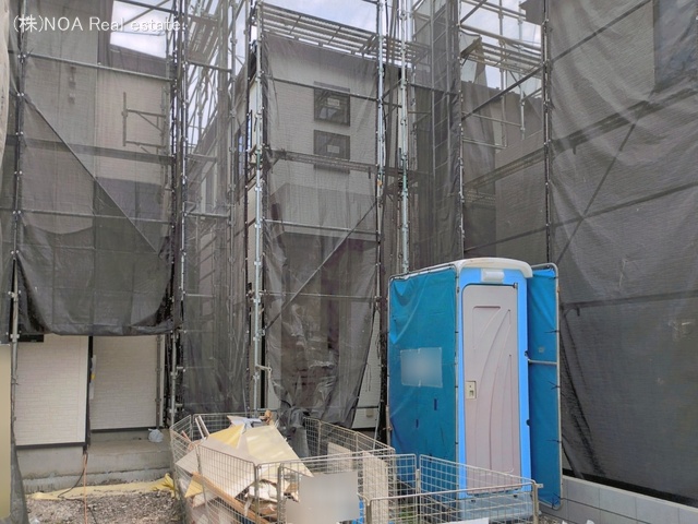 埼玉県川口市赤井３丁目の新築戸建てシート写真 2026年4月21日撮影