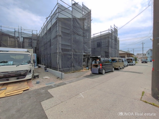 埼玉県川口市赤井３丁目の新築戸建てシート写真 2026年4月21日撮影