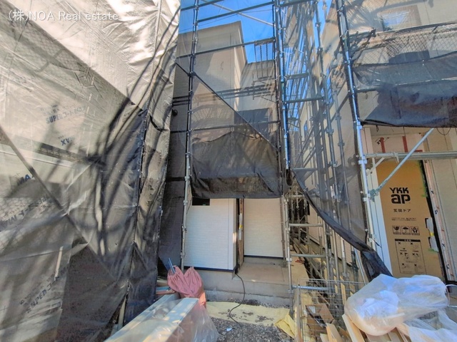 埼玉県川口市赤井3丁目の新築戸建てシート写真 2026年4月7日撮影