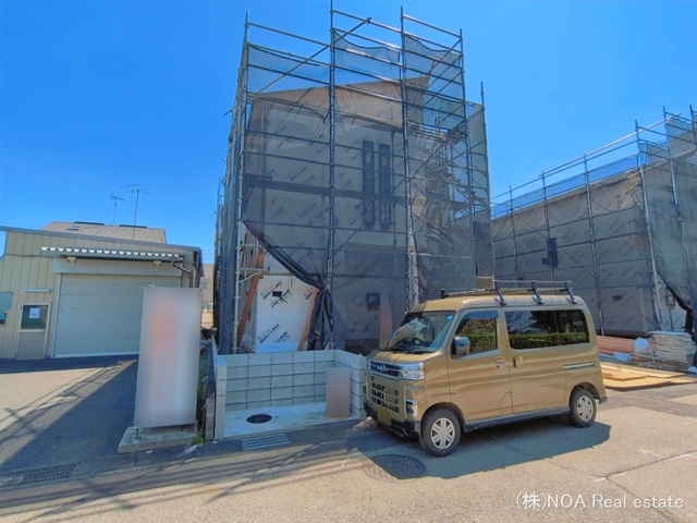 埼玉県川口市赤井3丁目の新築戸建てシート写真 2026年4月7日撮影