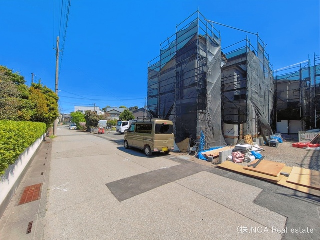 埼玉県川口市赤井3丁目の新築戸建てシート写真 2026年4月7日撮影