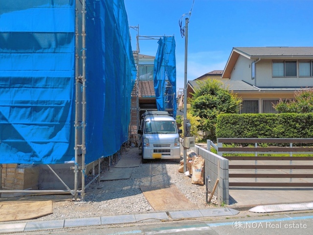 埼玉県川口市南鳩ヶ谷２丁目の新築戸建てシート写真 2026年5月18日撮影