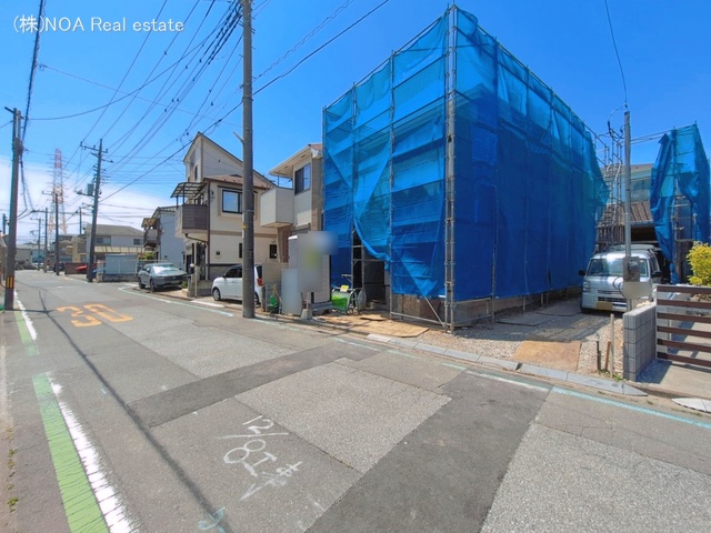 埼玉県川口市南鳩ヶ谷２丁目の新築戸建てシート写真 2026年5月18日撮影