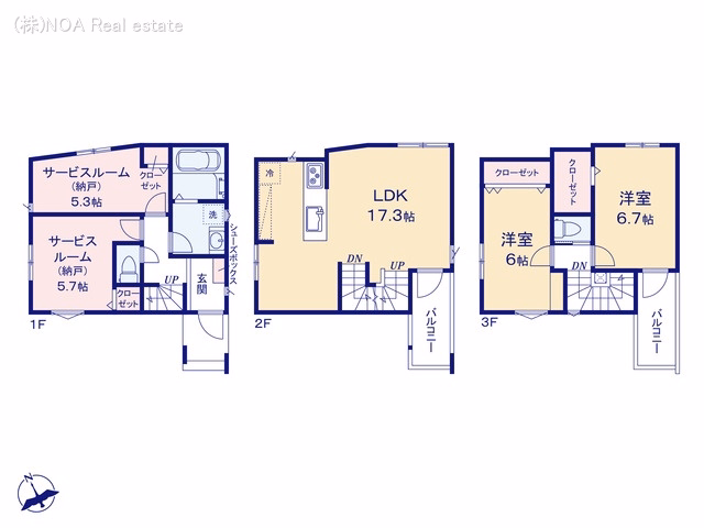 川口市芝西1丁目(戸建)02 間取図